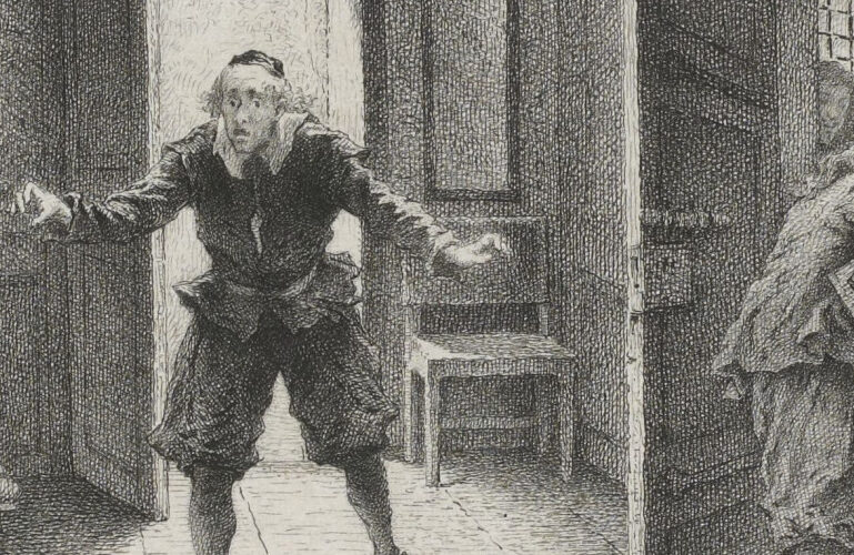 gravure d'Edmond Hedouin pour l'avare de molière BNF