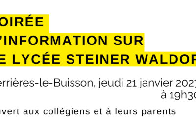 soiré info lycée steiner verrieres