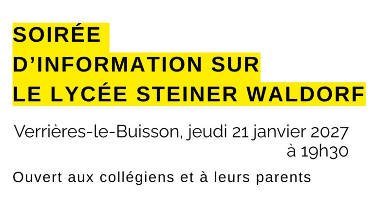 soiré info lycée steiner verrieres
